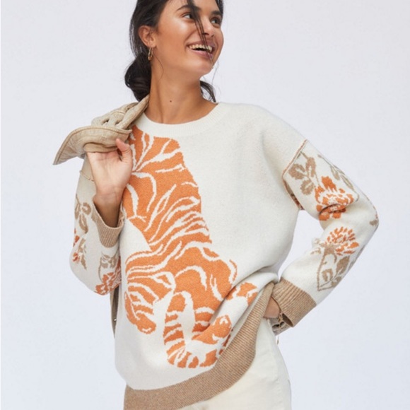 Anthropologie Pilcro Tiger Sweater - XL- NWT-Sold Out - Picture 8 of 10
